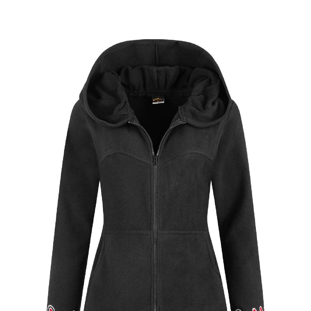 Kunst Und Magie Kunst und Magie Damenmantel aus Fleece Boho Kurzmantel Jacke Goa recycelt Bis zu 50% Rabatt