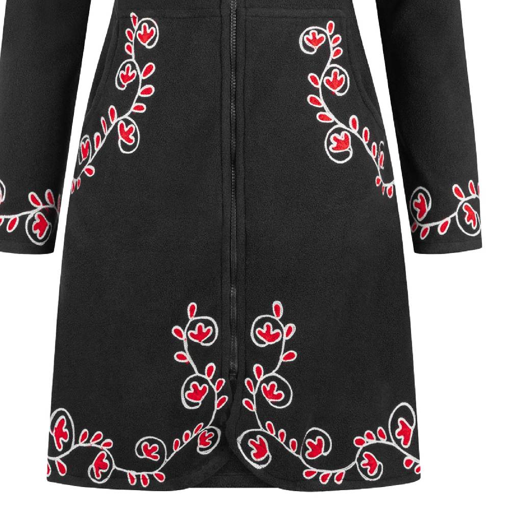 Kunst Und Magie Kunst und Magie Damenmantel aus Fleece Boho Fleece Jacke Bis zu 60% Rabatt