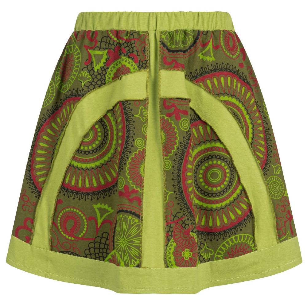 Kunst Und Magie Kunst und Magie Bunter Damen Rock kurzer Boho Rock Hippie Goa Bis zu 55% Rabatt