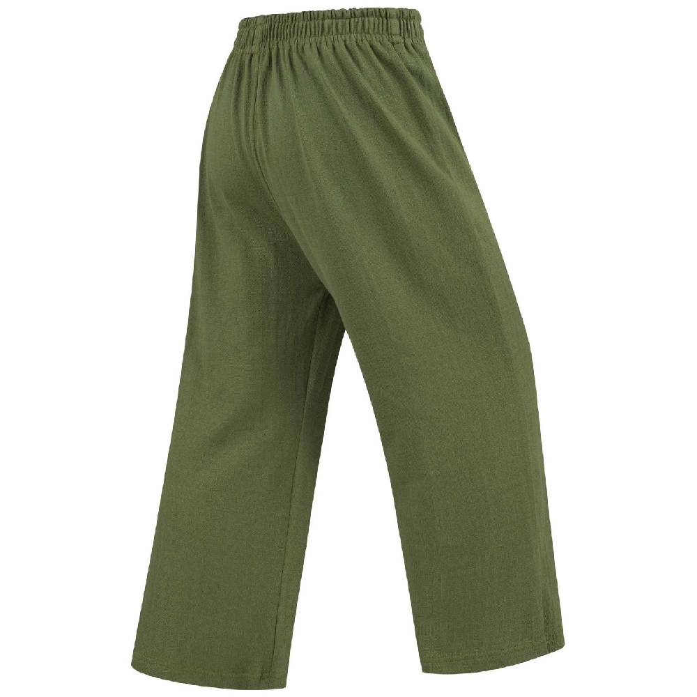 Kunst Und Magie Hose Psy Goa 70er Hippie Boho Ibiza Style Hippie Sommerhose Strick Gruen Fabrikladen