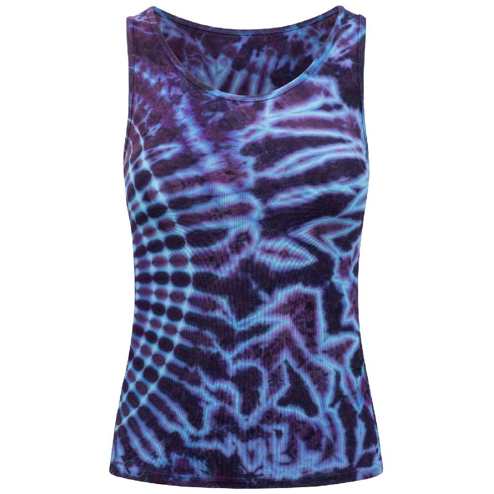 Kunst Und Magie Kunst und Magie Damen Top Atmungsaktive Tie Dye Batik Yoga Sport Top Im Verkauf