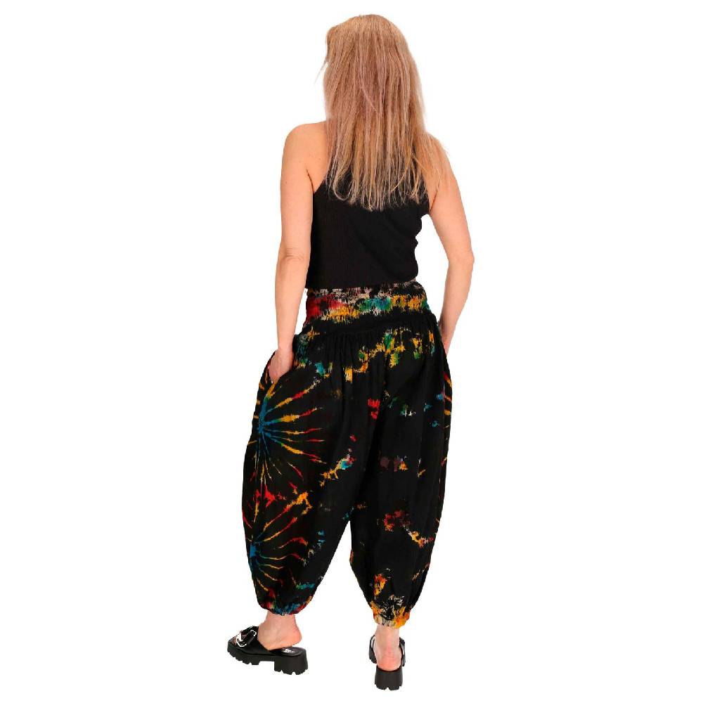 Kunst Und Magie Kunst und Magie Batik Damen Hose Tie Dye Baumwoll Yoga Haremshose Wellnesshose Pluderhose Ballonhose Online