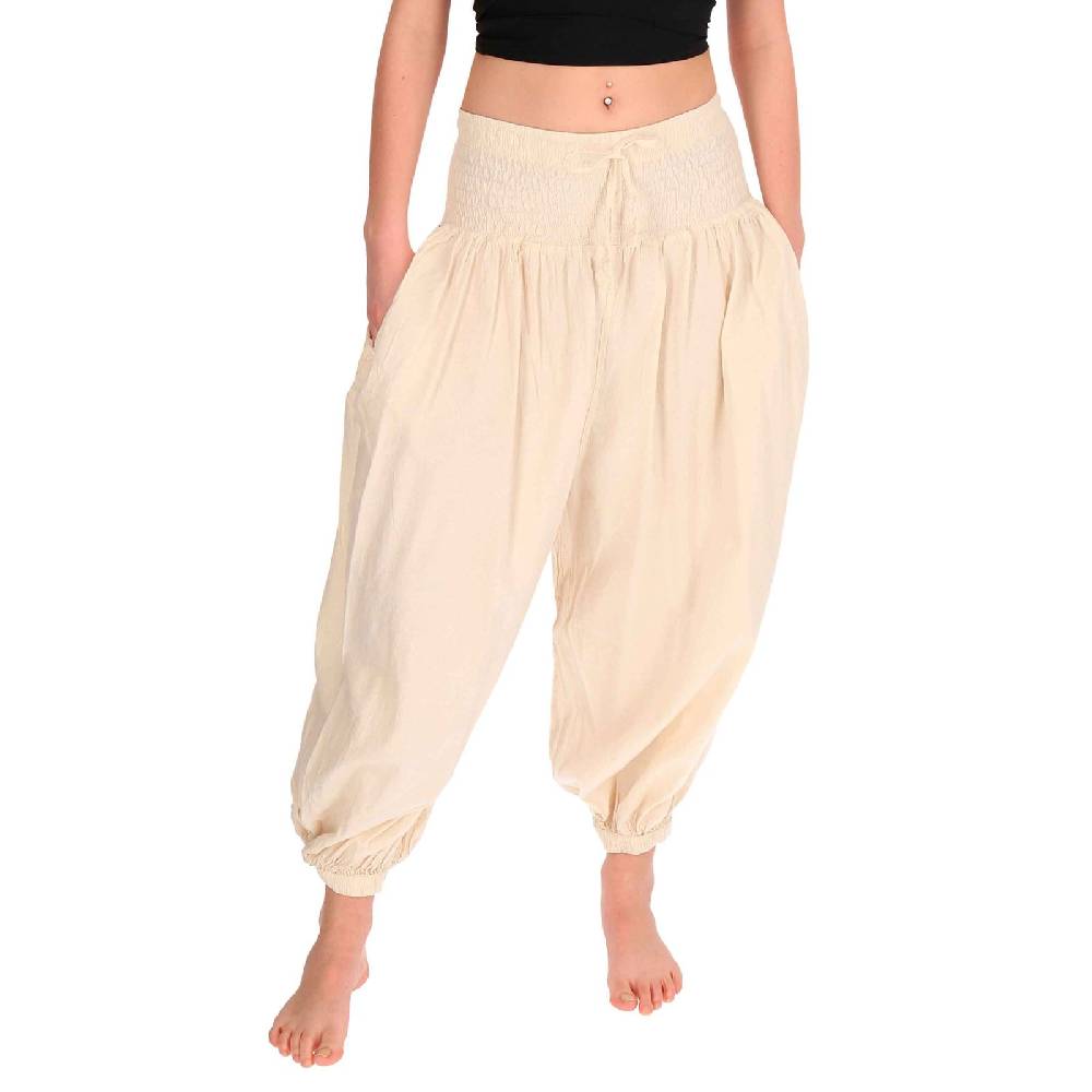 Kunst Und Magie Kunst und Magie Damen Hose Baumwoll Yoga Freizeit Haremshose Wellnesshose Pluderhose Ballonhose Outlet