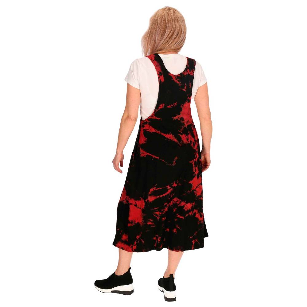 Kunst Und Magie Buntes Kleid Latzkleid Latzrock Tie Dy Batik Boho Ibiza Psy Goa 70er Overall Hippie Sommerkleid Baumwolle Verkauf