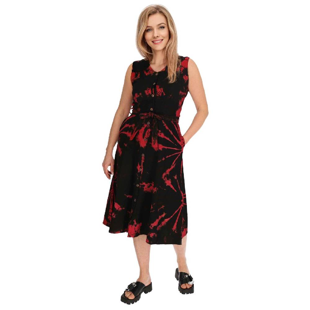 Kunst Und Magie Kleid Batik Sommerkleid Baumwoll Kleid Boho Ibiza Geköpft Hippie Tie Dye Hotsell