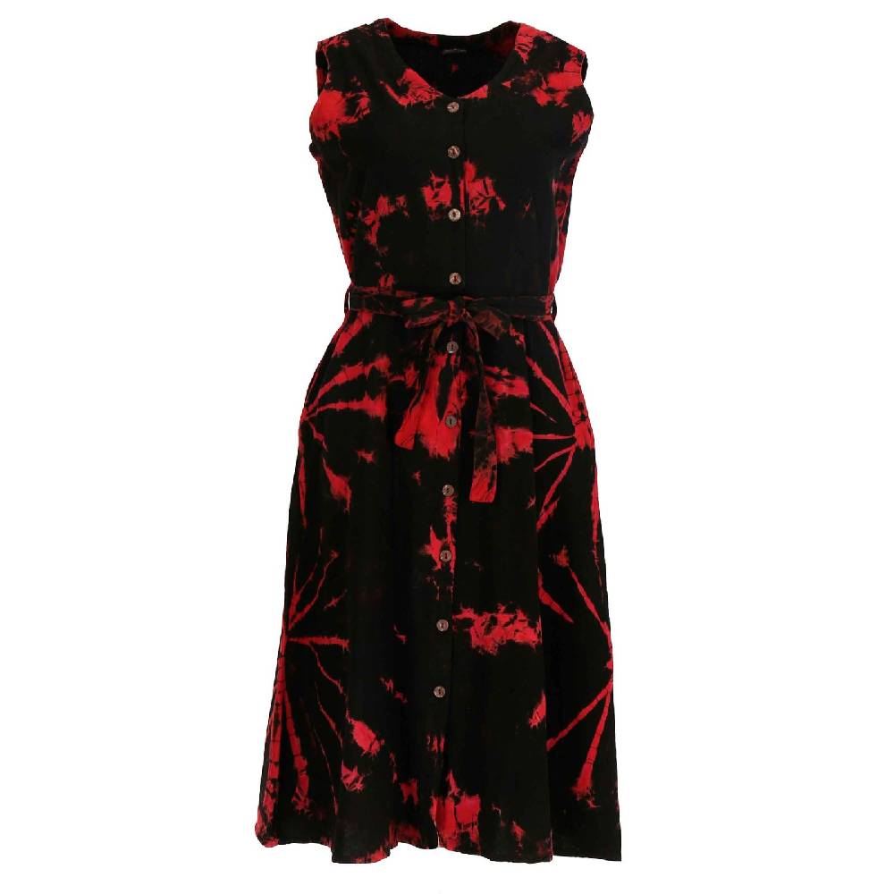 Kunst Und Magie Kleid Batik Sommerkleid Baumwoll Kleid Boho Ibiza Geköpft Hippie Tie Dye Hotsell