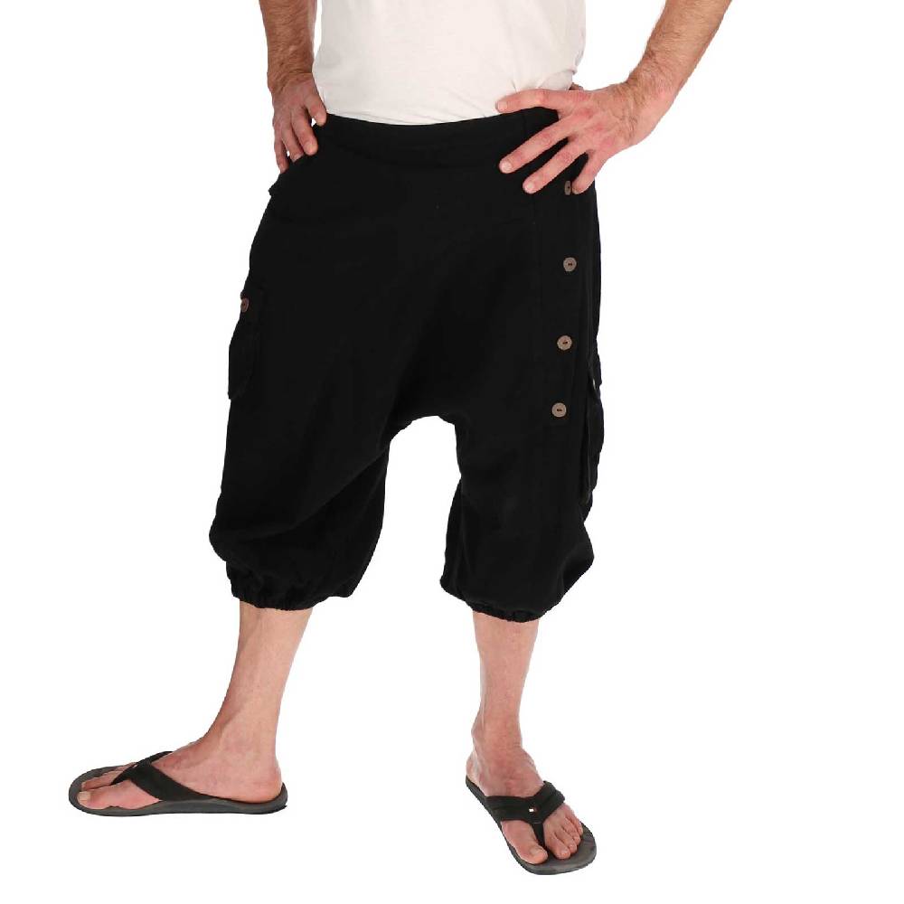 Kunst Und Magie Kurze Aladin Hose Unisex 3/4 Baggy Pants Hippie Goa Baumwoll Haremshose Kostenloser Versand