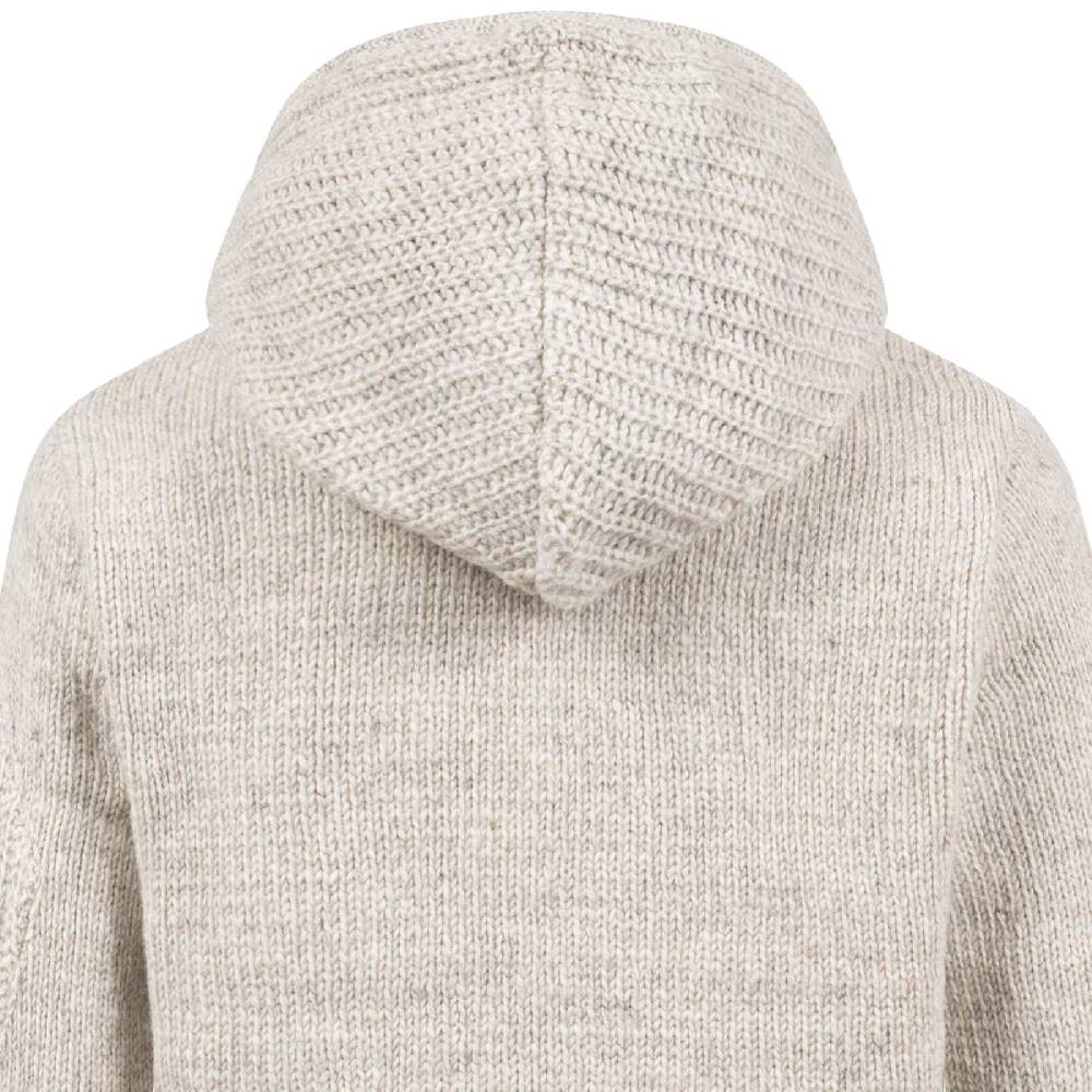 Kunst Und Magie Strickjacke Schurwolle Klassich Nordisch Wolle Jacke mit Kapuze Kragen Futter Unisex Fabrik Onlineshop