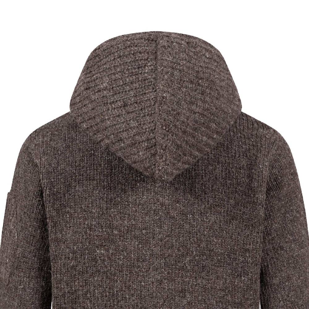Kunst Und Magie Herren Strickjacke Schurwolle Klassich Nordisch Wolle Jacke mit Kapuze Schurwolle Sonderangebot