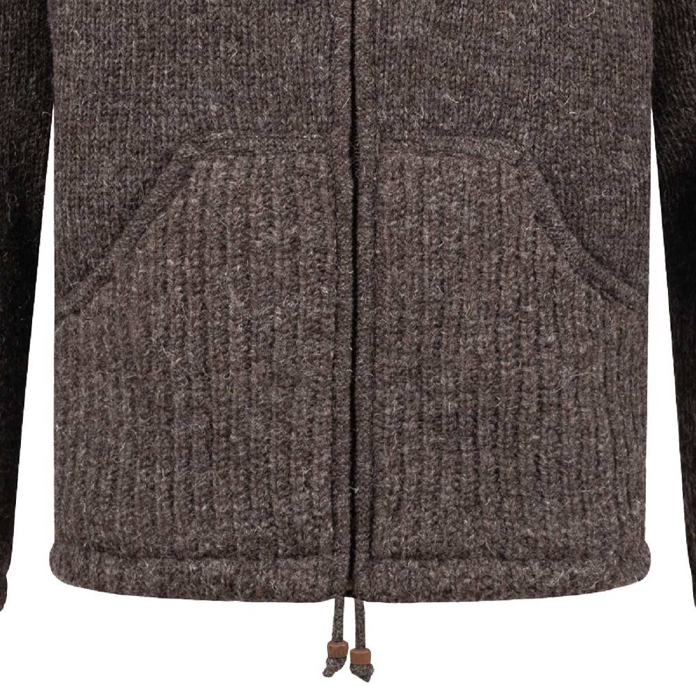 Kunst Und Magie Herren Strickjacke Schurwolle Klassich Nordisch Wolle Jacke mit Kapuze Schurwolle Sonderangebot