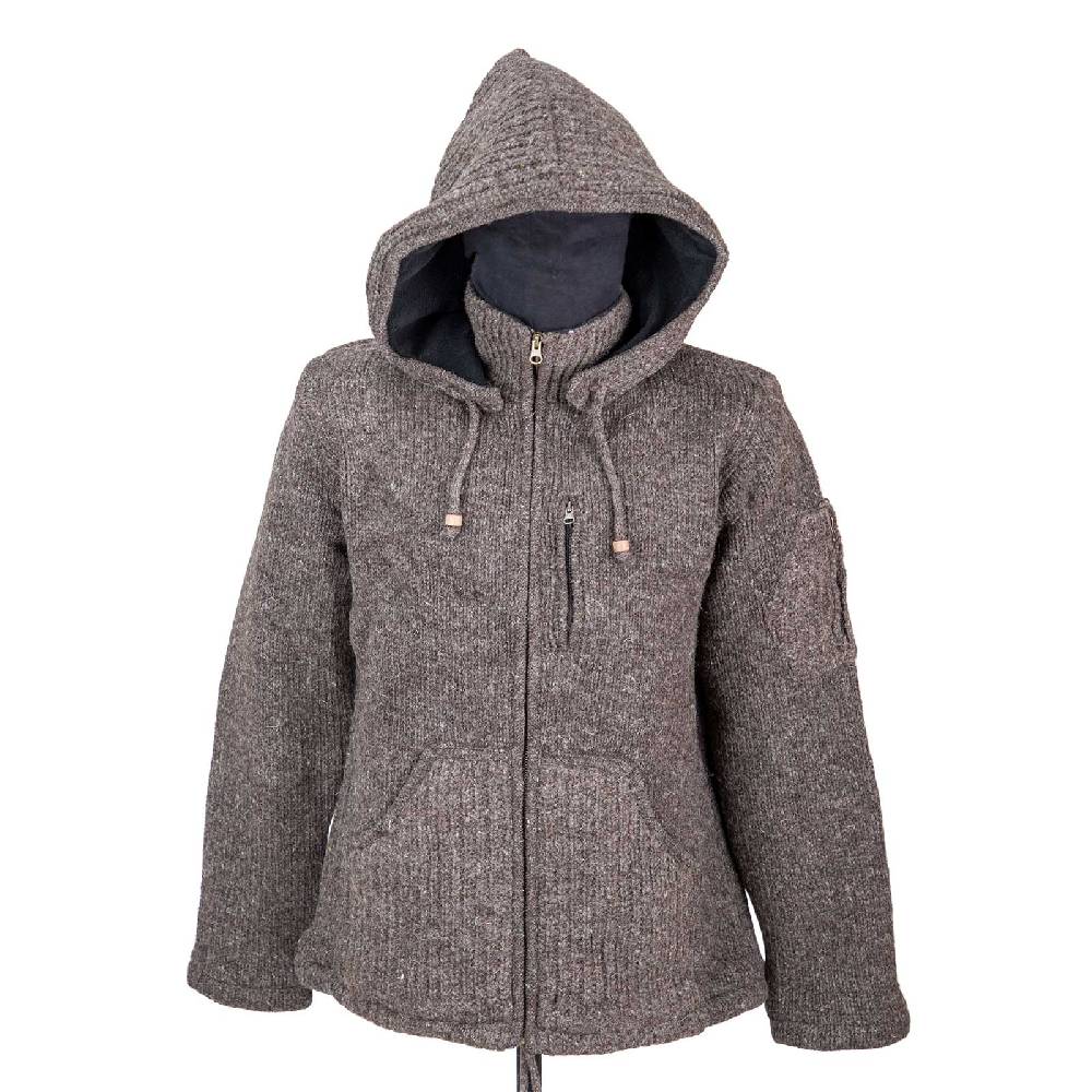 Kunst Und Magie Herren Strickjacke Schurwolle Klassich Nordisch Wolle Jacke mit Kapuze Schurwolle Sonderangebot