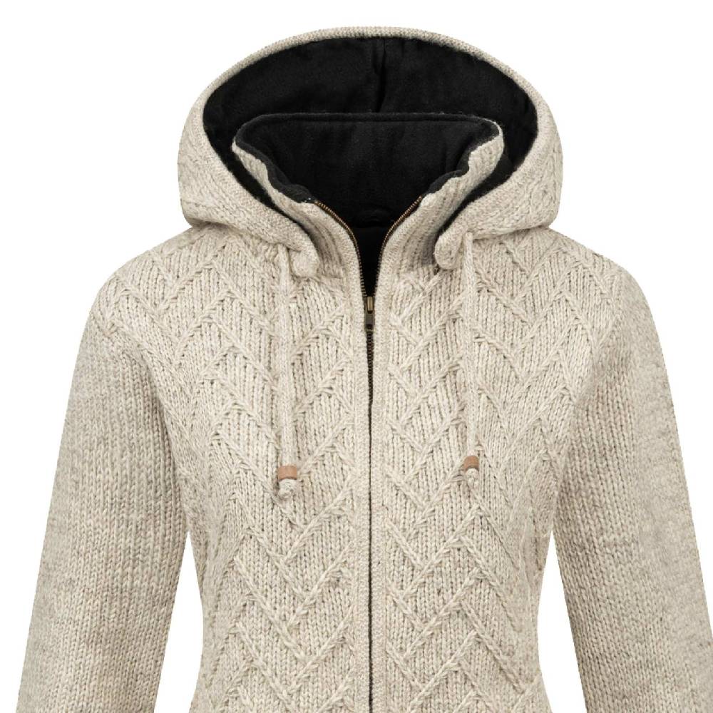 Kunst Und Magie Klassische Damen Strickjacke Kurzmantel Winter Mantel Wolle Jacke Wollmantel Kapuze Günstig kaufen