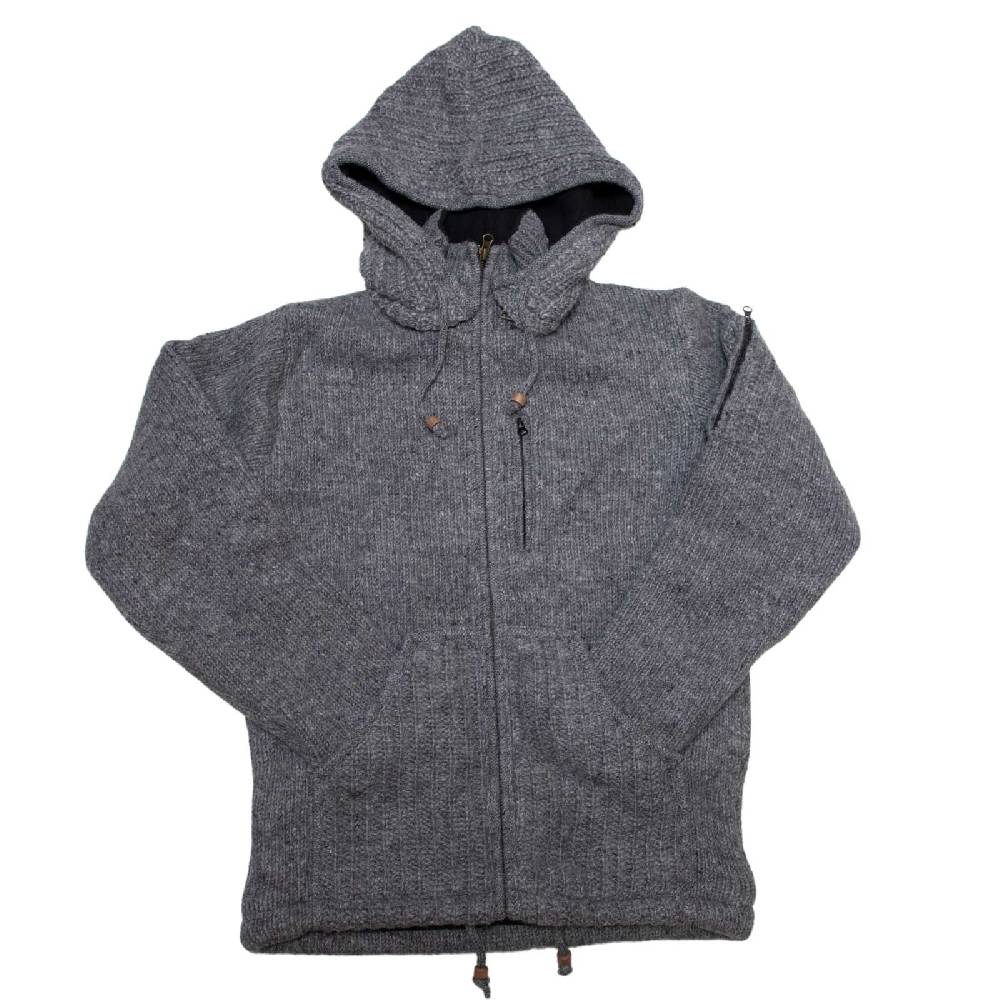 Kunst Und Magie Herren Strickjacke Schurwolle Klassich Nordisch Wolle Jacke mit Kapuze Schurwolle Flash Sale