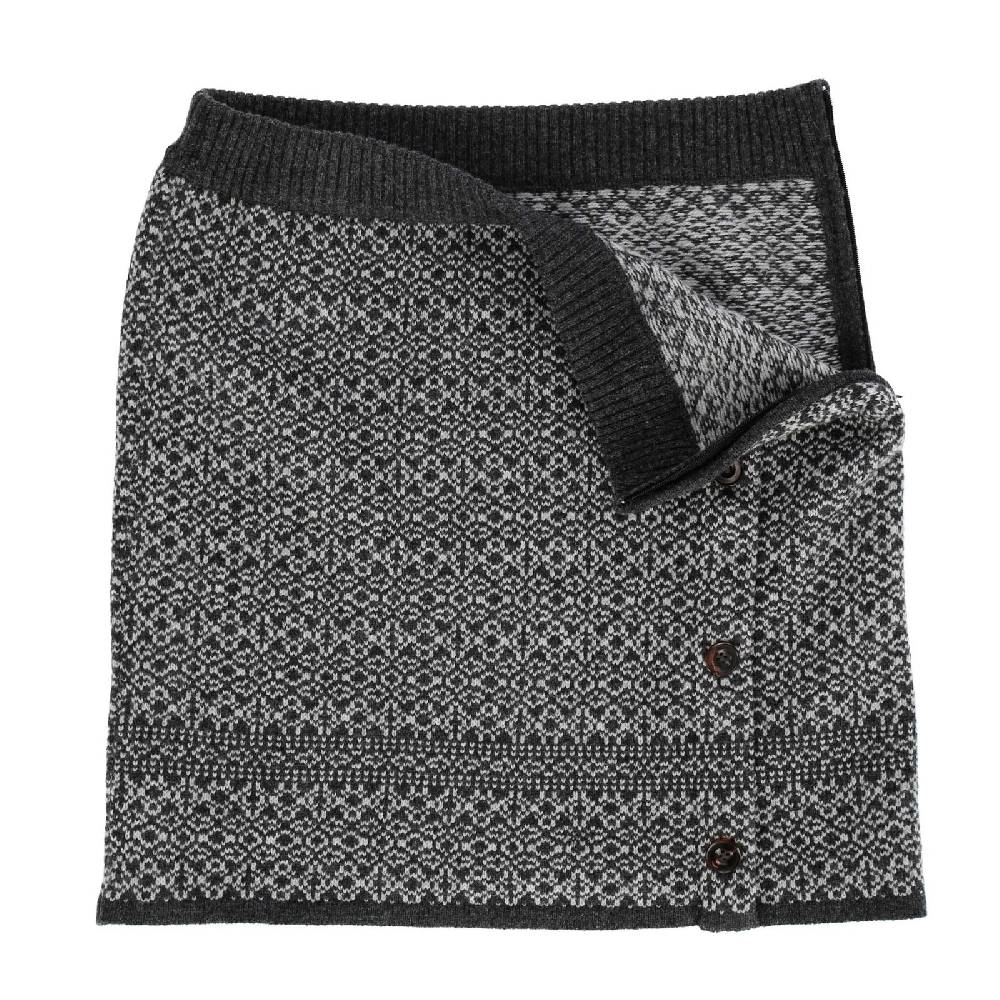 Kunst Und Magie Strickrock Knielanger Rock aus Schurwolle vom Lamm Lammwolle Wollrock Feinstrick Boho Online Shopping