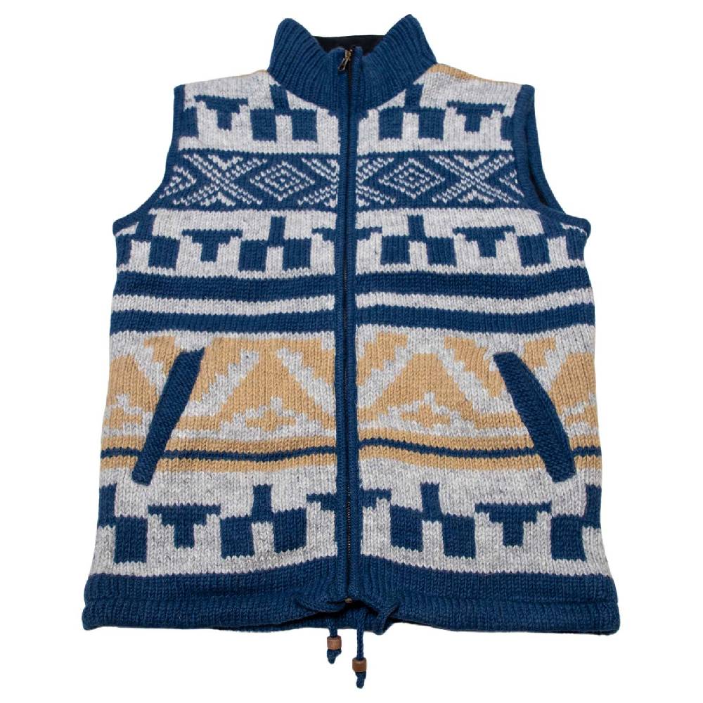 Kunst Und Magie Kunst und Magie Unisex Gilet Ärmellose Weste Strickweste aus Wolle Fleecefutter Winter Aztekenmuster Cyber Monday