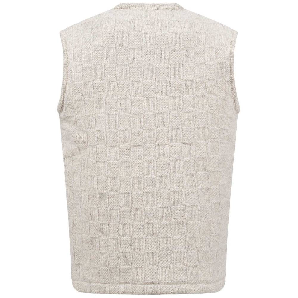 Kunst Und Magie Herren Strick Pullunder V-Neck aus Wolle mit warmen Fleecefutter Valentinstagsangebot