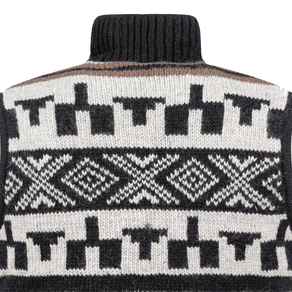Kunst Und Magie Kunst und Magie Unisex Strickweste aus Wolle mit warmen Fleecefutter Lagerräumung