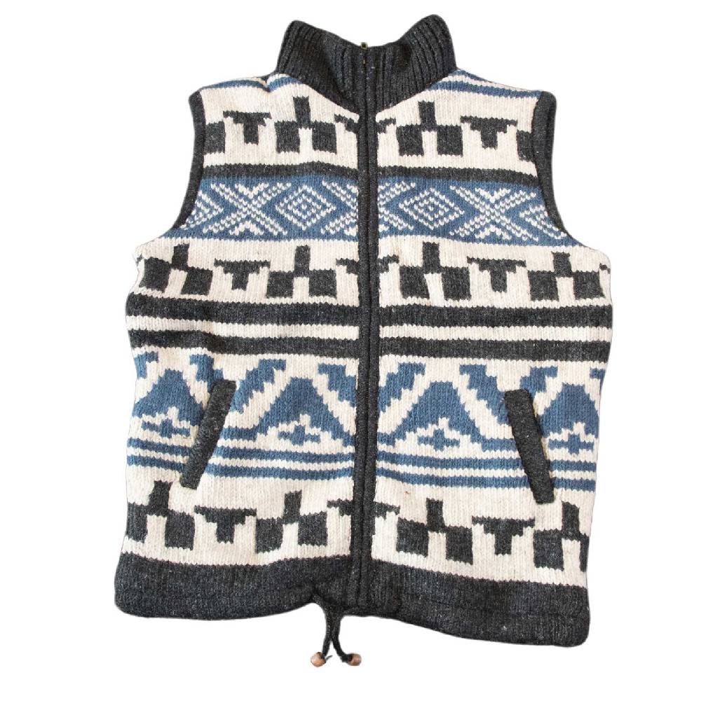 Kunst Und Magie Kunst und Magie Unisex Strickweste aus Wolle mit warmen Fleecefutter Top Angebot