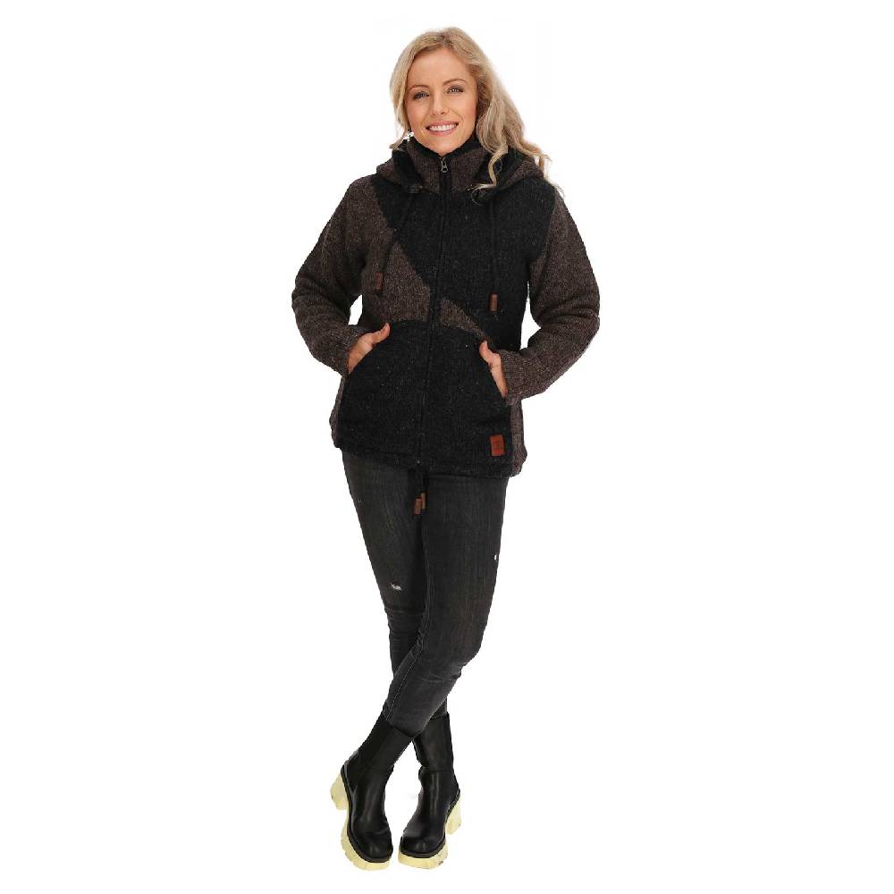 Kunst Und Magie Strickjacke Goa Wolle Jacke Fleecefutter Zipfelkapuze Unisex Fair Exklusive Angebote
