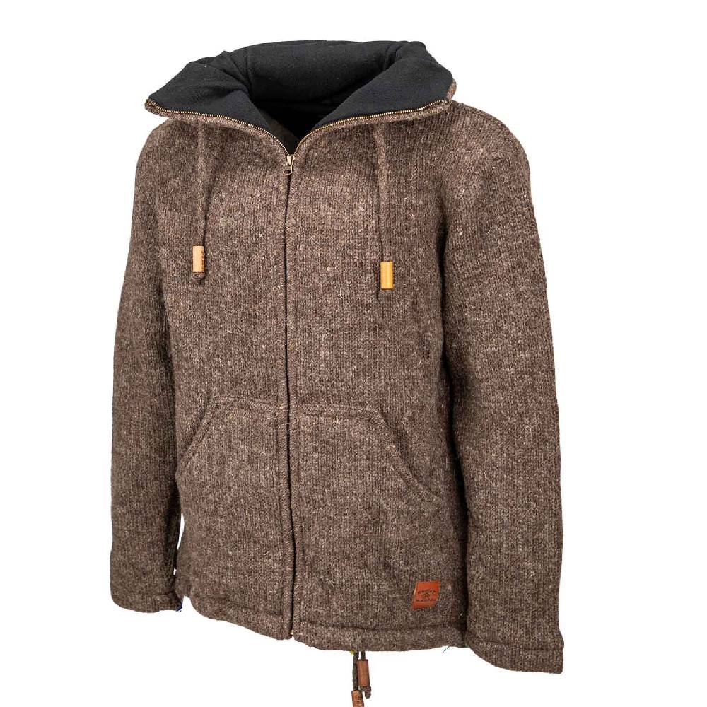 Kunst Und Magie Klassische Strickjacke Wolle Jacke mit Hochkragen Fleecefutter JETZT KAUFEN