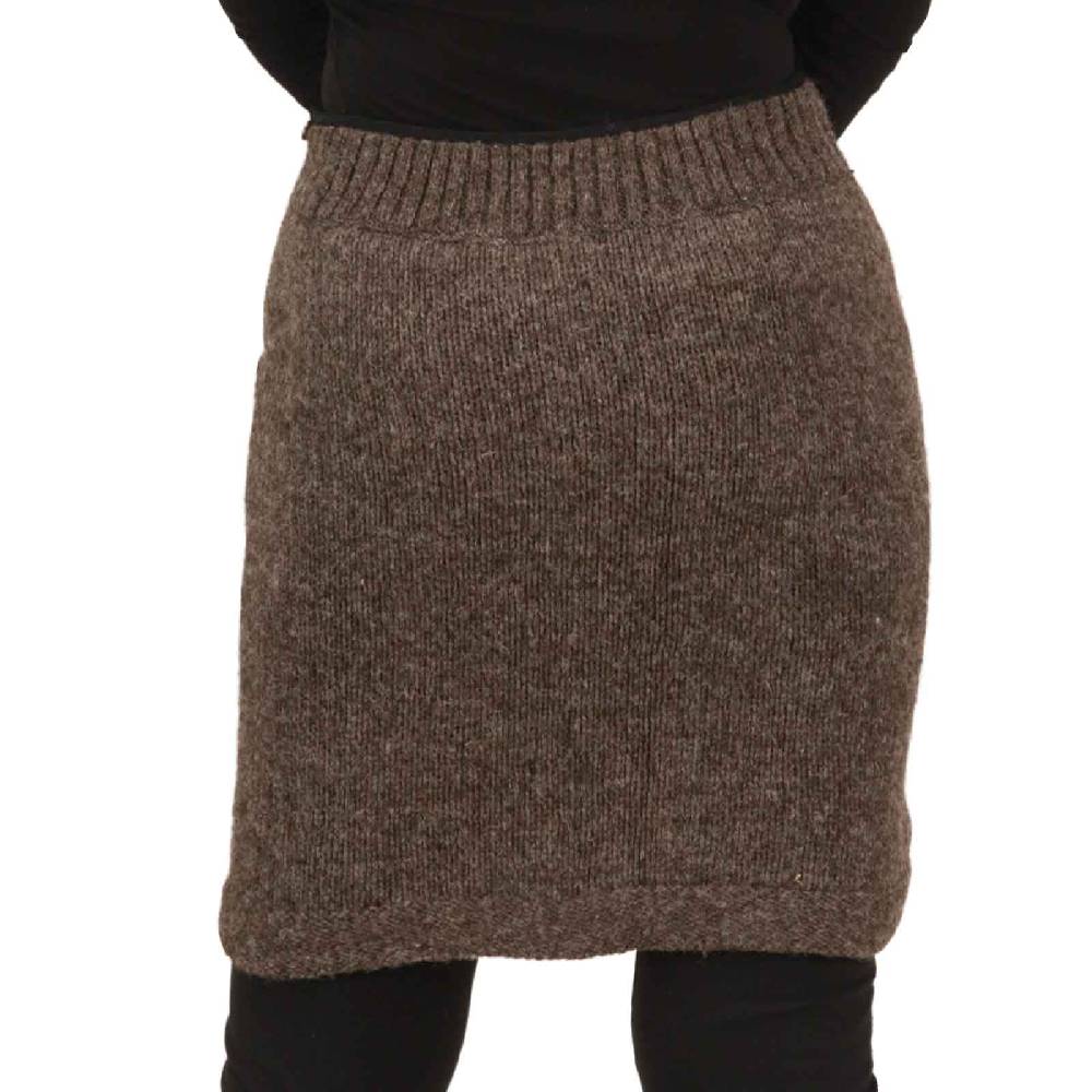 Kunst Und Magie Strickrock kurzer Rock mit klassischem Muster Wolle gefüttert Boho Vierteljährliche Förderung