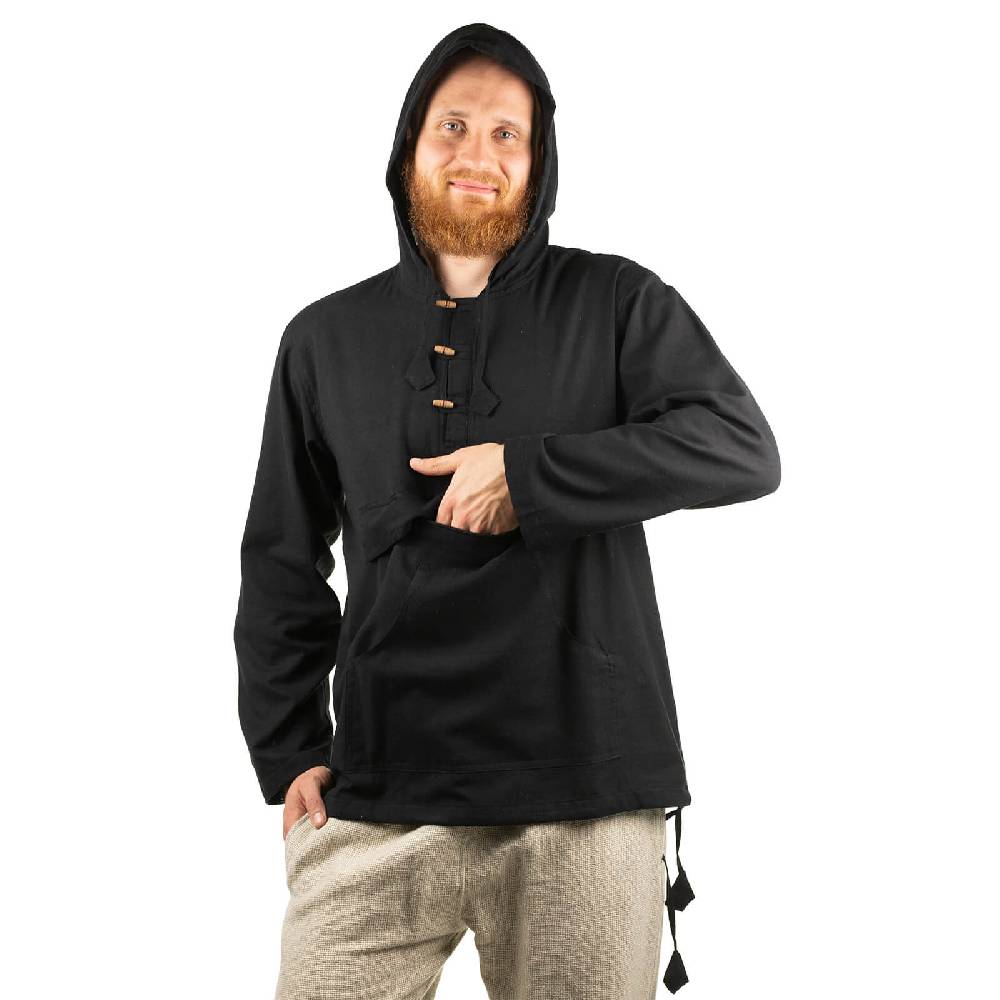 Kunst Und Magie Gefütterter Herren Hoodie Fischerhemd Kapuze Kängurutasche Baja Sweater Boho Online
