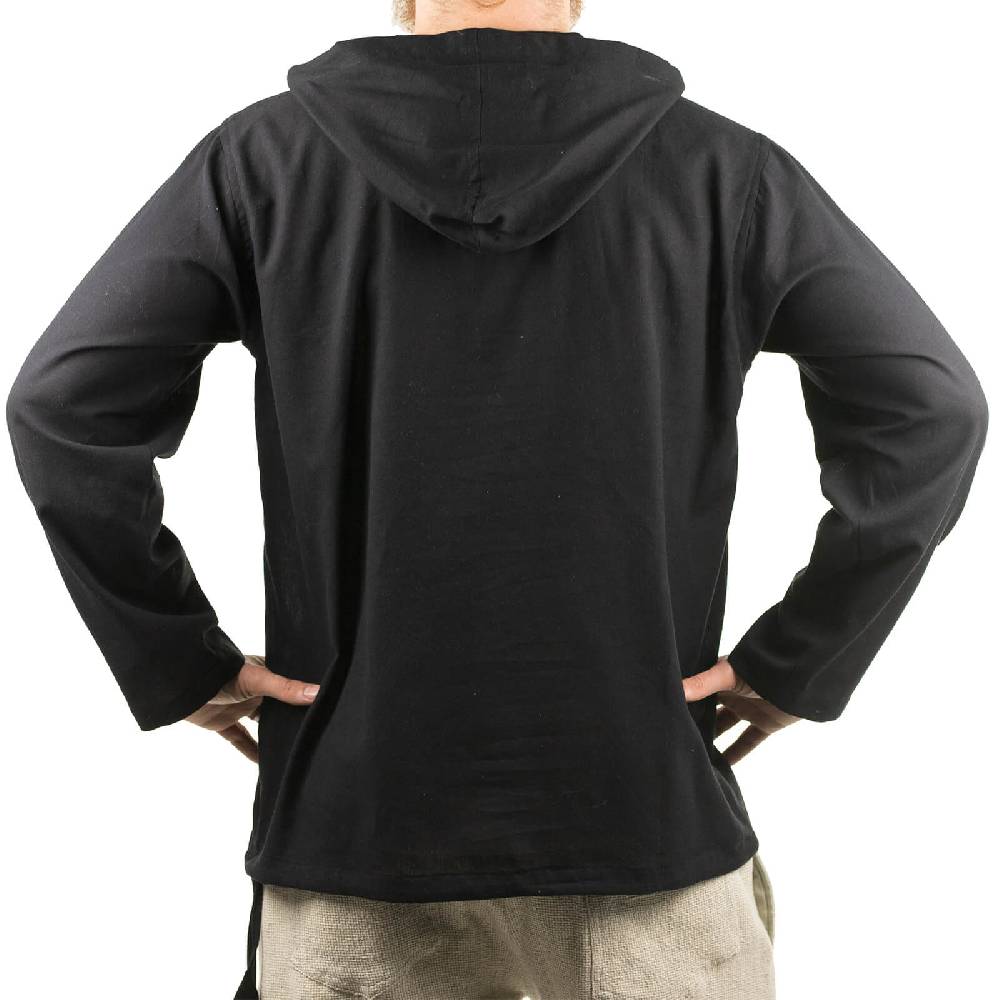 Kunst Und Magie Gefütterter Herren Hoodie Fischerhemd Kapuze Kängurutasche Baja Sweater Boho Online