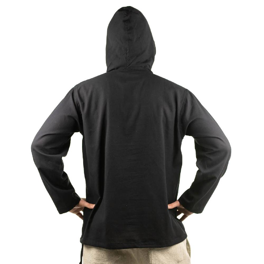 Kunst Und Magie Gefütterter Herren Hoodie Fischerhemd Kapuze Kängurutasche Baja Sweater Boho Online