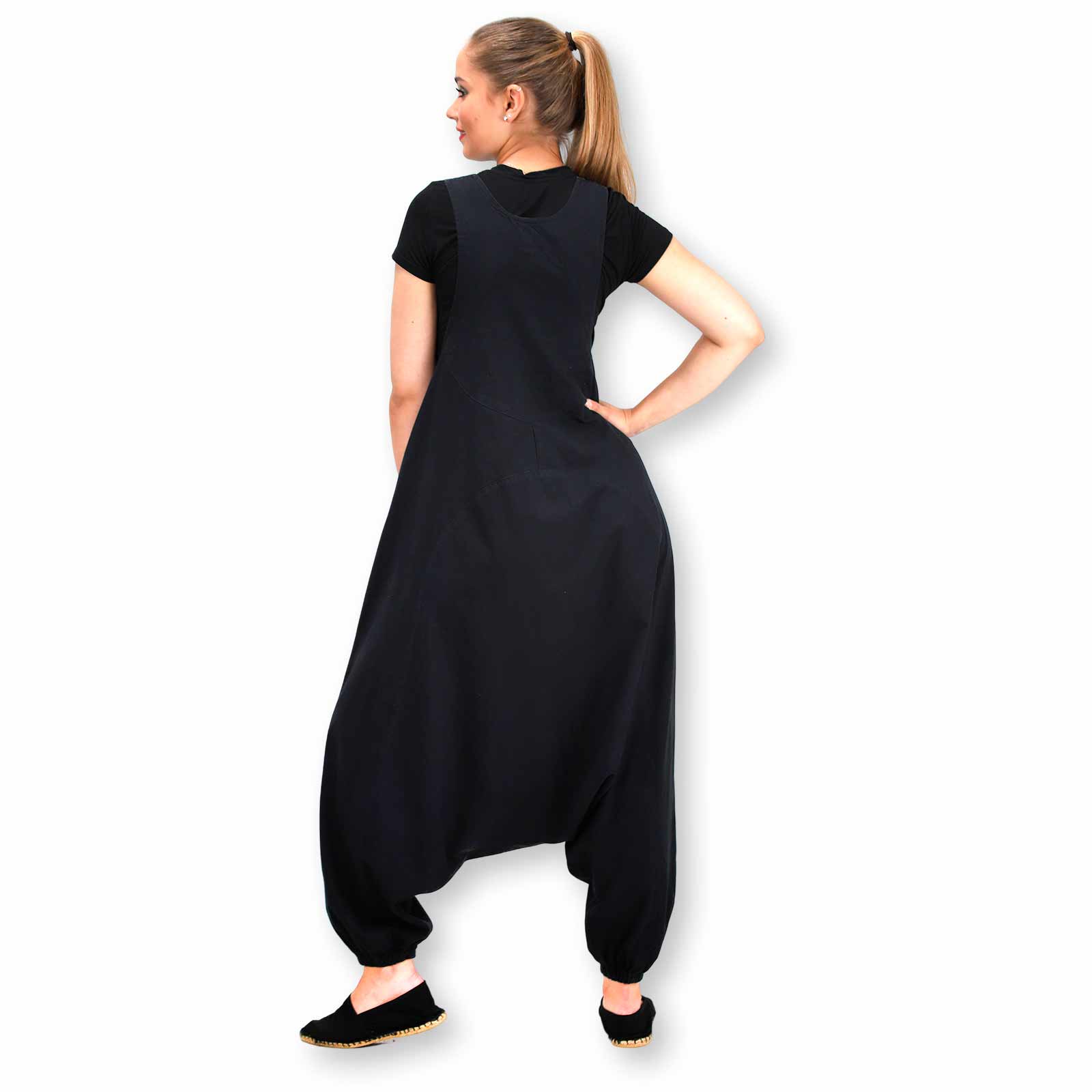 Kunst Und Magie Kunst und Magie Hippie Latzhose Haremshose Hose Goa Boho Jumpsuit Overall Blume des Lebens Limitierter Zeitrabatt