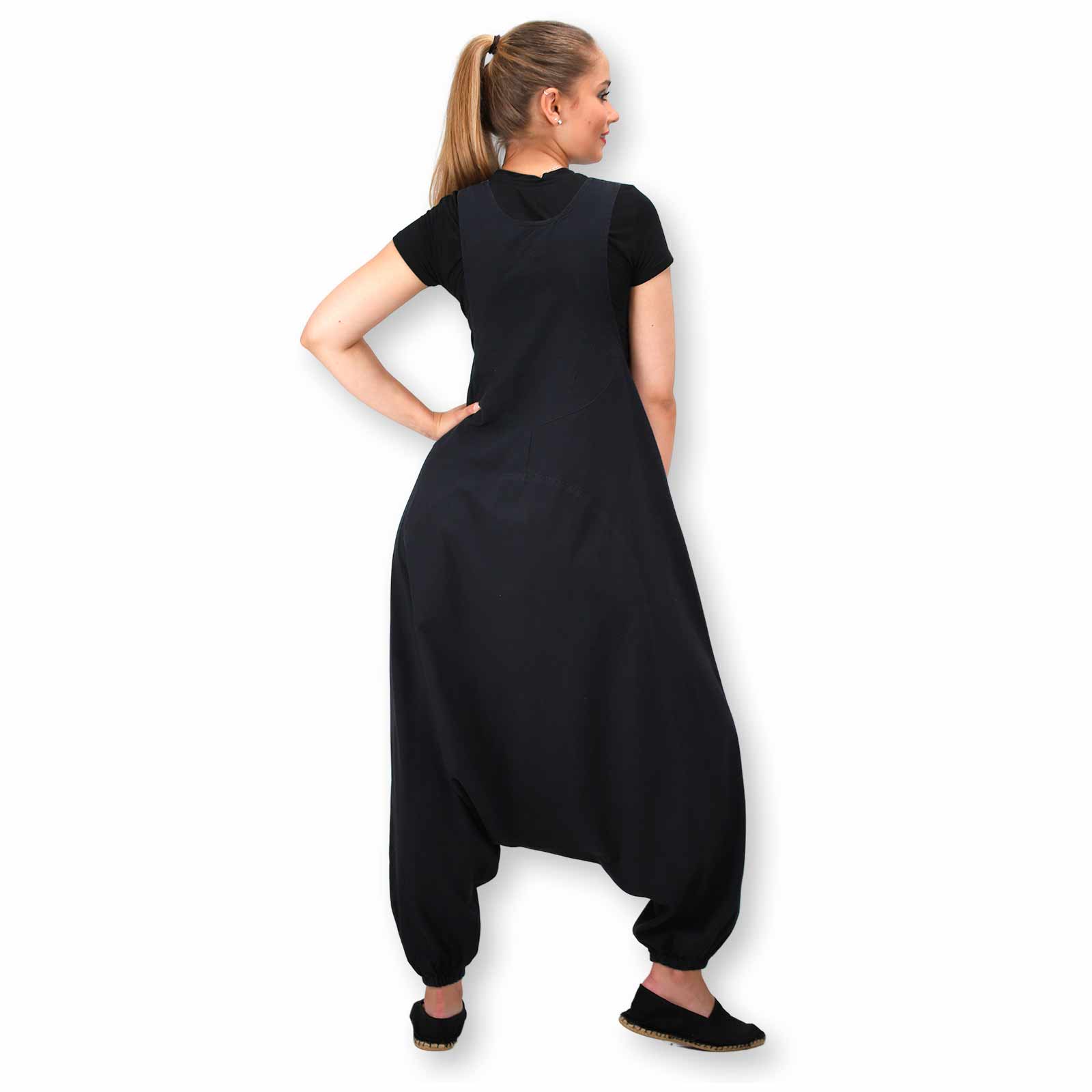 Kunst Und Magie Kunst und Magie Hippie Latzhose Haremshose Hose Goa Boho Jumpsuit Overall Blume des Lebens Limitierter Zeitrabatt