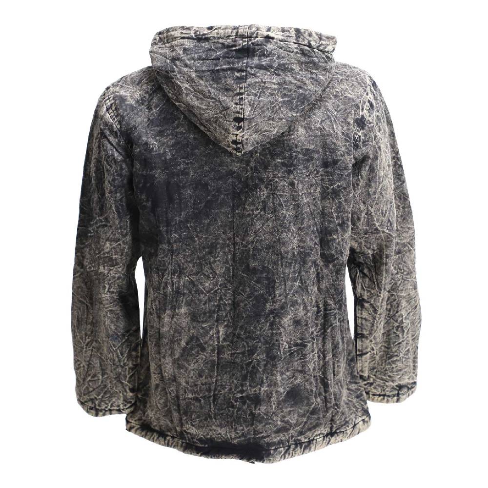 Kunst Und Magie Baja Hoodie Herren alternativ Kapuzenpulli Stonewashed gefüttert Nachhaltig Fair Fabrikpreis