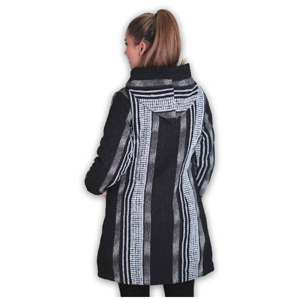 Kunst Und Magie Damen Kurzmantel Jacke mit Kapuze -Hippie Goa Boho Damen Mantel Günstig kaufen