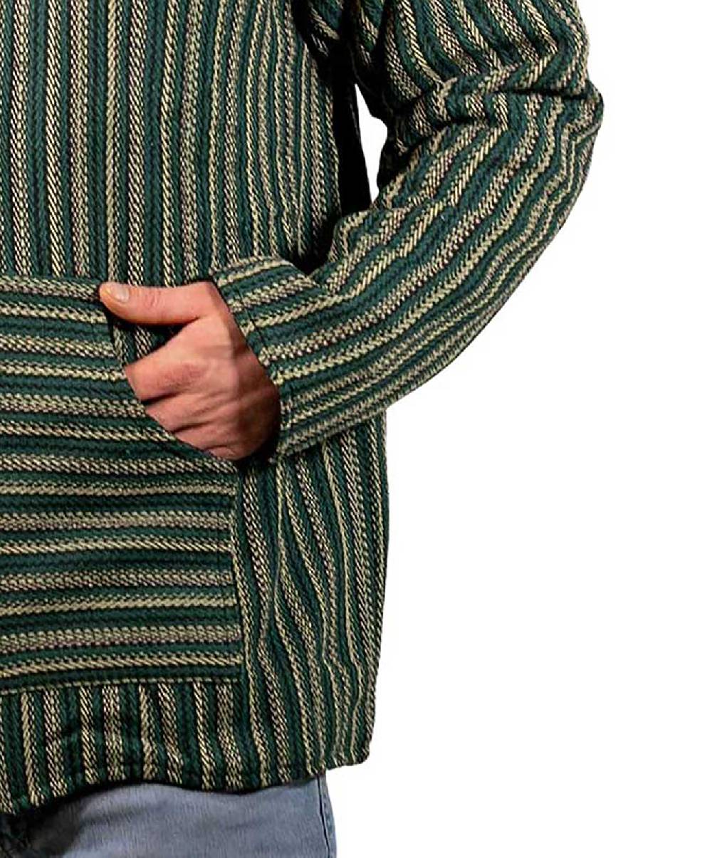 Kunst Und Magie Bunter Kapuzenpulli Kapu Baja Jerga Hoodie mit Kapuze und Kängurutaschen Hippie Goa Begrenztes Angebot