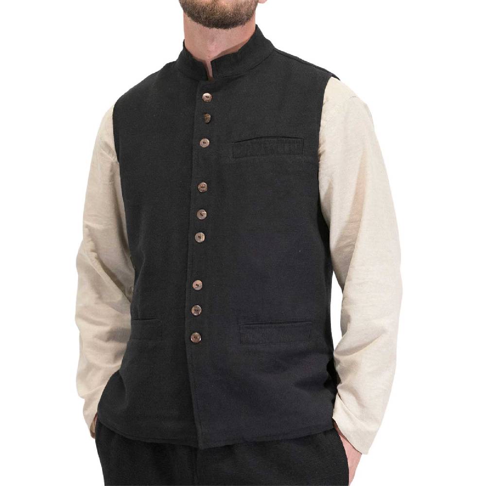 Kunst Und Magie Kunst und Magie Traditionelle Nepal Gilet Herren Hippie Weste Saisonschlussverkauf