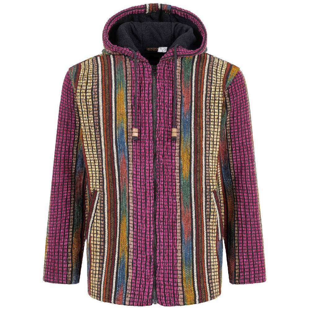 Kunst Und Magie Kapuzenjacke Kapu Hoodie mit Kapuze Goa Hippie Jacke Nepal Fair Weihnachtsangebot