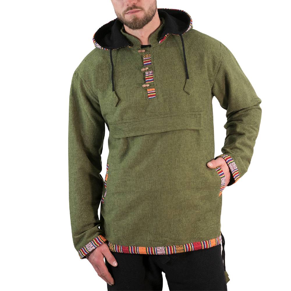 Kunst Und Magie Baja Hoodie Kapuzenpullover mit Fleecefutter und abnehmbarer Kapuze Heißer Verkauf