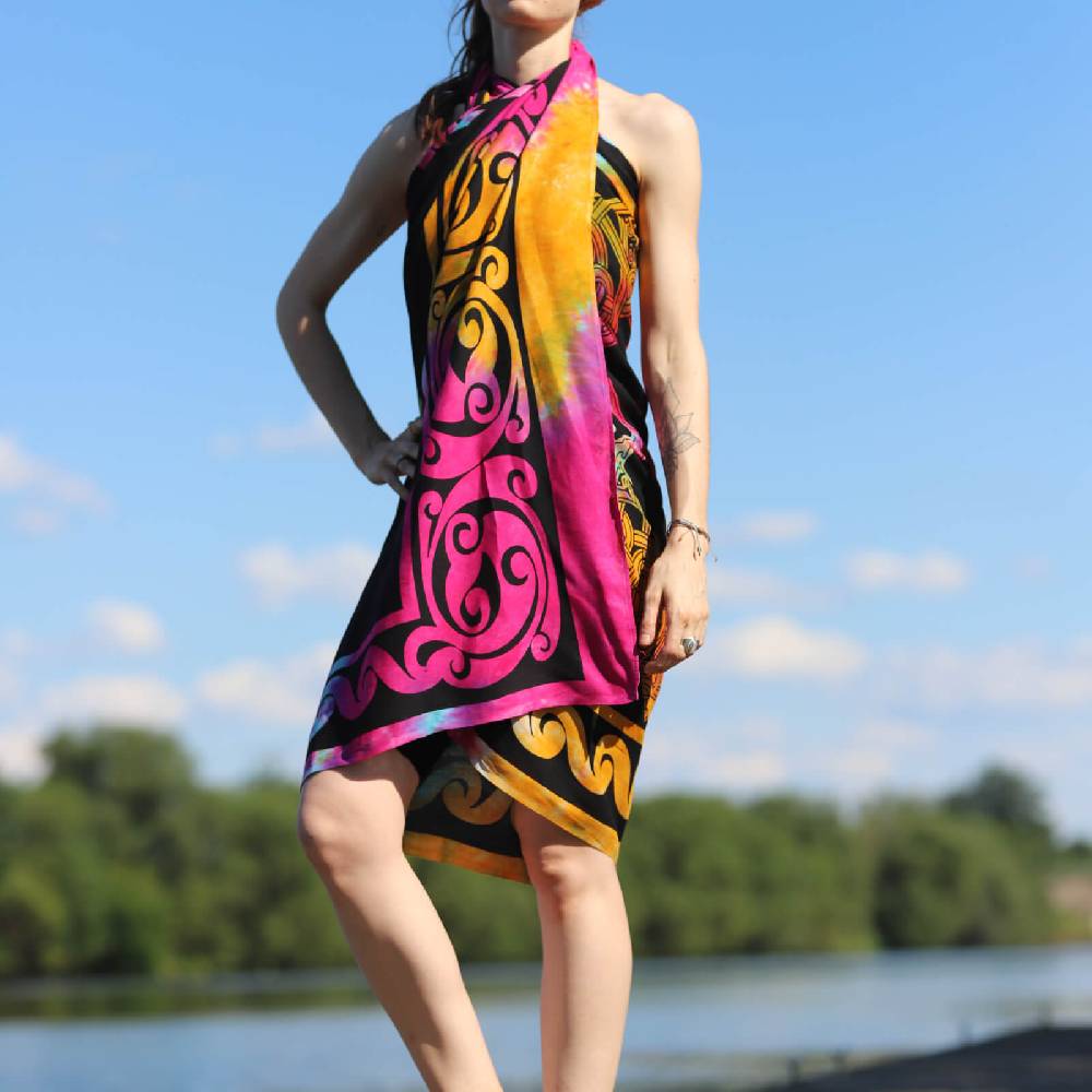Kunst Und Magie Sarong Yogatuch Iggdrasil Weltenbaum Strandtuch Multifunktionstuch Dekotuch Tischdecke Wickelkleid Große Rabatte
