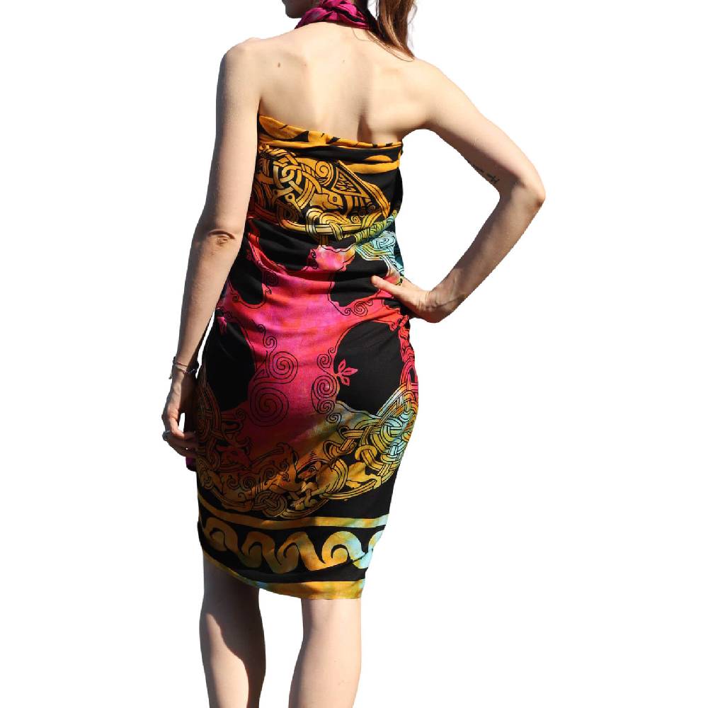 Kunst Und Magie Sarong Yogatuch Iggdrasil Weltenbaum Strandtuch Multifunktionstuch Dekotuch Tischdecke Wickelkleid Große Rabatte