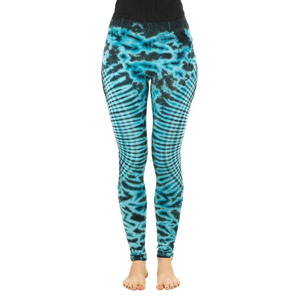 Kunst Und Magie Kunst und Magie Damen Yoga Leggings Atmungsaktive Tie Dye Batik Yogahose Kauf eins, bekomm eins gratis