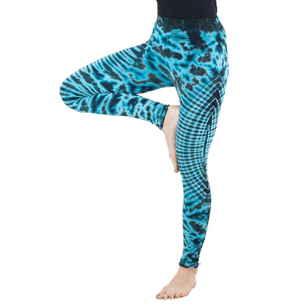 Kunst Und Magie Kunst und Magie Damen Yoga Leggings Atmungsaktive Tie Dye Batik Yogahose Kauf eins, bekomm eins gratis