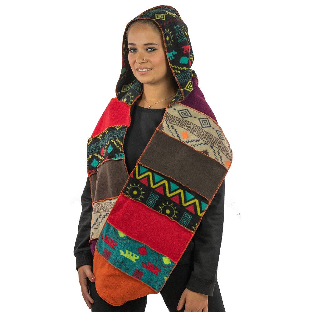 Kunst Und Magie Kunst und Magie Damen Kapuzenschal Schal Loop aus Fleece Sonderangebote
