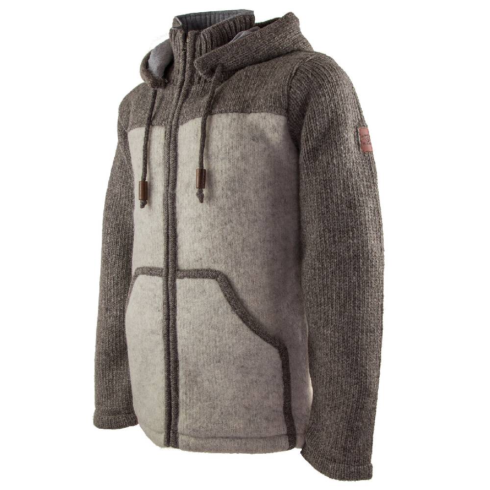 Kunst Und Magie Klassische Herren Strickjacke Wolle Jacke mit abnehmbarer Kapuze Baumwollfutter Wochenangebot