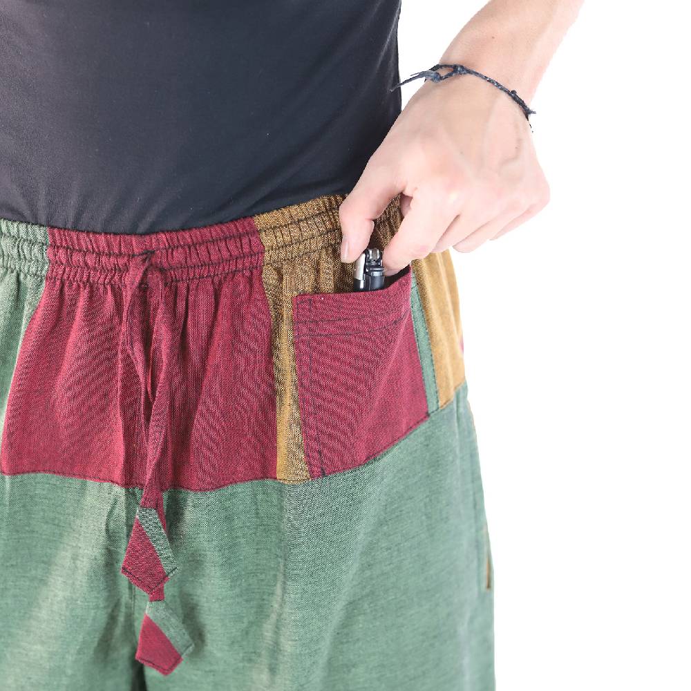 Kunst Und Magie KUNST UND MAGIE Yogahose Pumphose Pluderhose mehrfarbig aus Baumwolle lang Begrenzte Freigabe