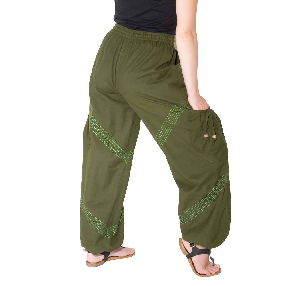 Kunst Und Magie Kunst und Magie Unisex Goa Pluderhose in klassischen Farben Neueste Stile