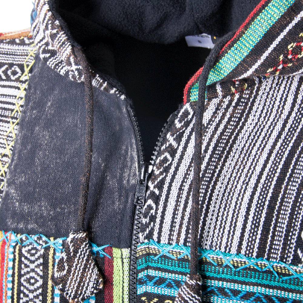 Kunst Und Magie KUNST UND MAGIE Baja Jerga Unisex Patchwork Hoodie mit Kapuze alternative Jacke Bis zu 65% Rabatt