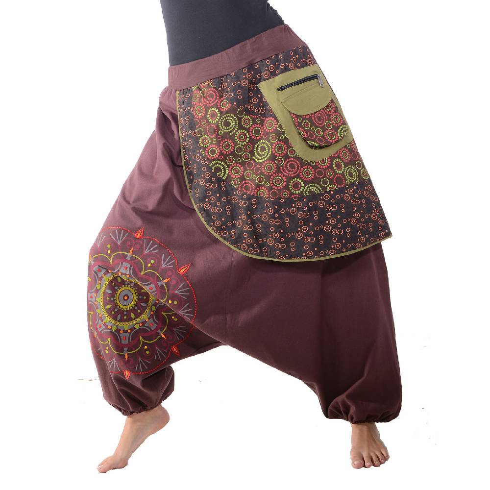 Kunst Und Magie Kunst und Magie Bunte Ibiza Style Haremshose aus Baumwolle Goa Wellnesshose Boho 50% Rabatt mit kostenlosem Versand