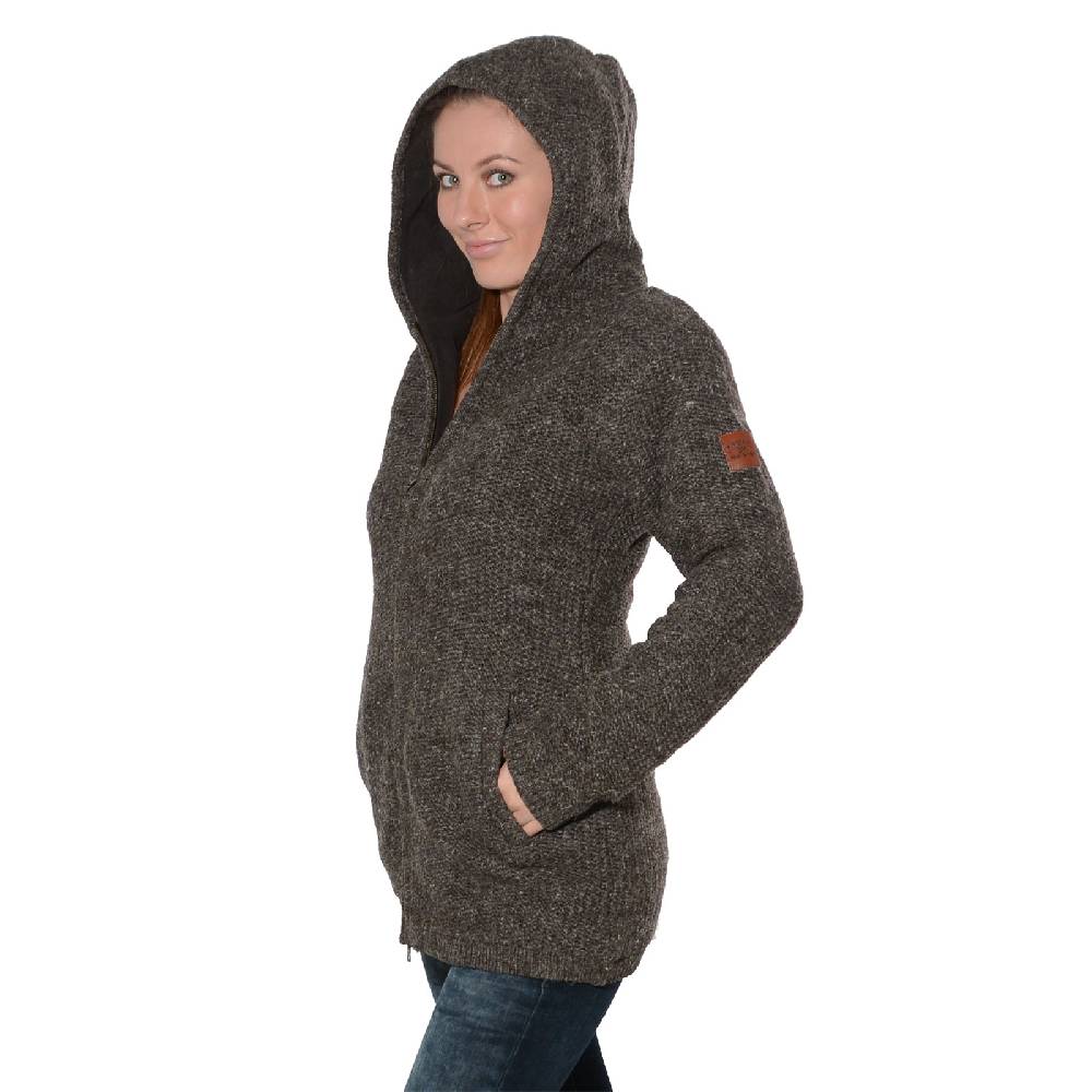 Kunst Und Magie Klassische Damen Strickjacke Wolle Jacke mit Fleecefutter und Kapuze von Kunst und Magie Speichern exportieren