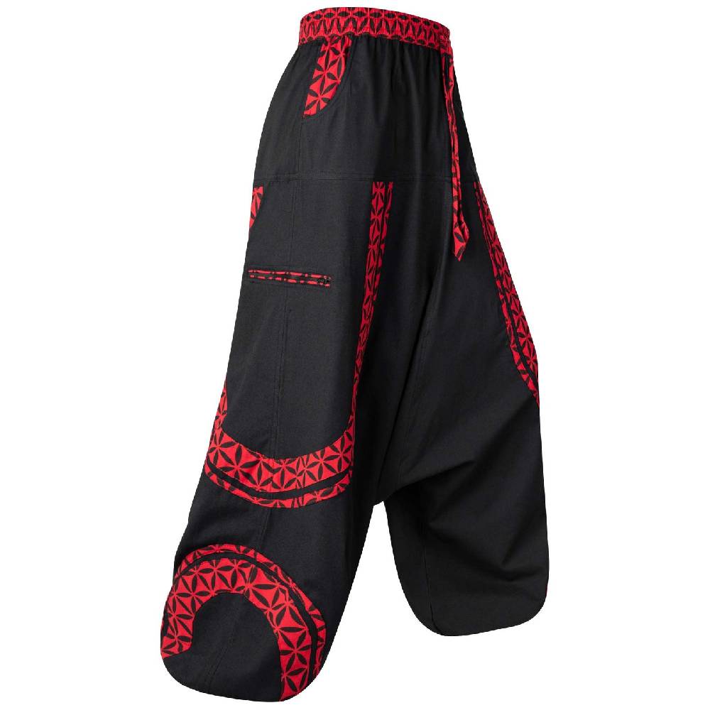 Kunst Und Magie Kunst und Magie Psy Goa Cargo Freizeit Haremshose Baggy Baumwolle Unisex- Für Sie und Ihn 2025