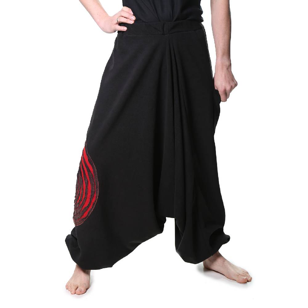 Kunst Und Magie Kunst und Magie Herren Thermo Fleecehose Haremshose Psy Goa Pluderhose ALADINHOSE Lang Online