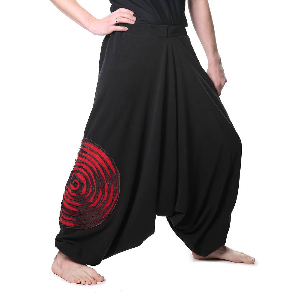 Kunst Und Magie Kunst und Magie Herren Thermo Fleecehose Haremshose Psy Goa Pluderhose ALADINHOSE Lang Online